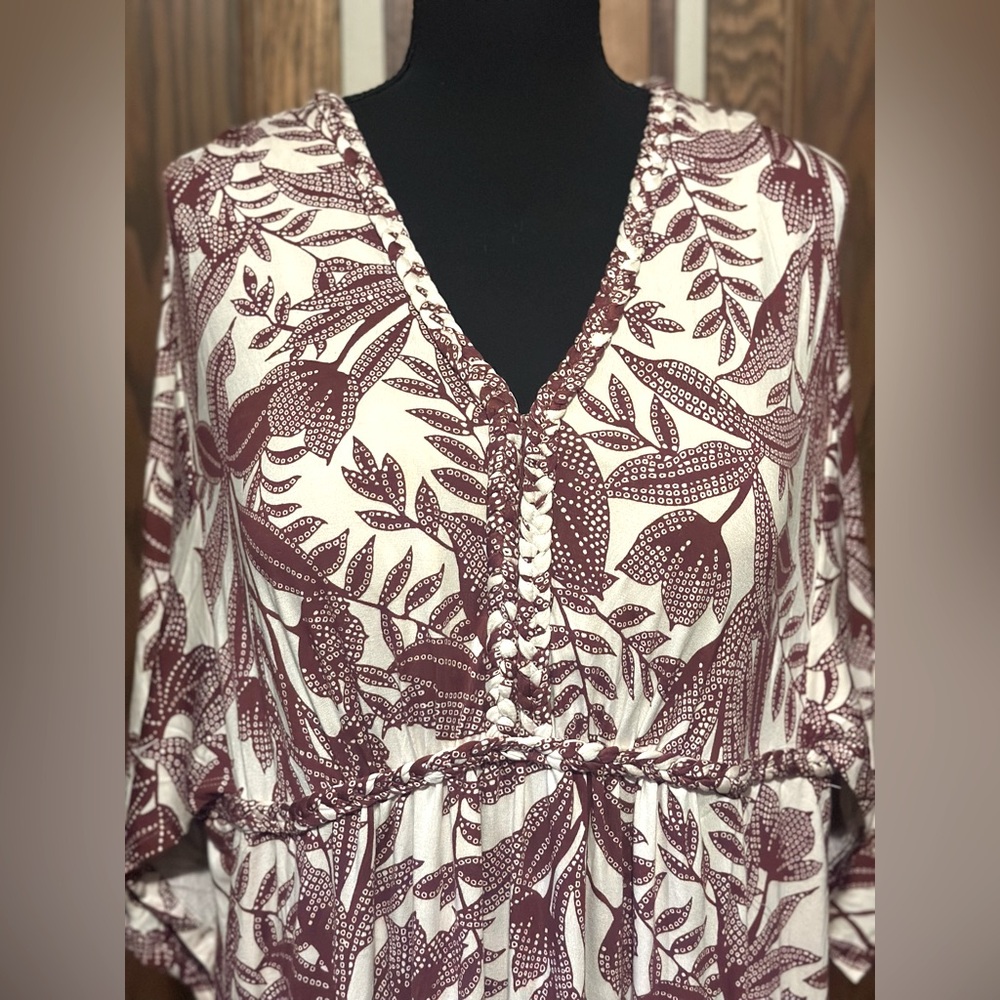 NWT Soma Soft Jersey Kaftan Midi Dress - Picture 2 of 7